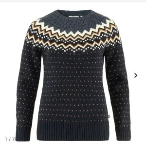 Fjallraven Ovik Knit Sweater in Dark Navy